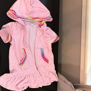Flapdoodles  Hooded Terry Cloth Cover-Up